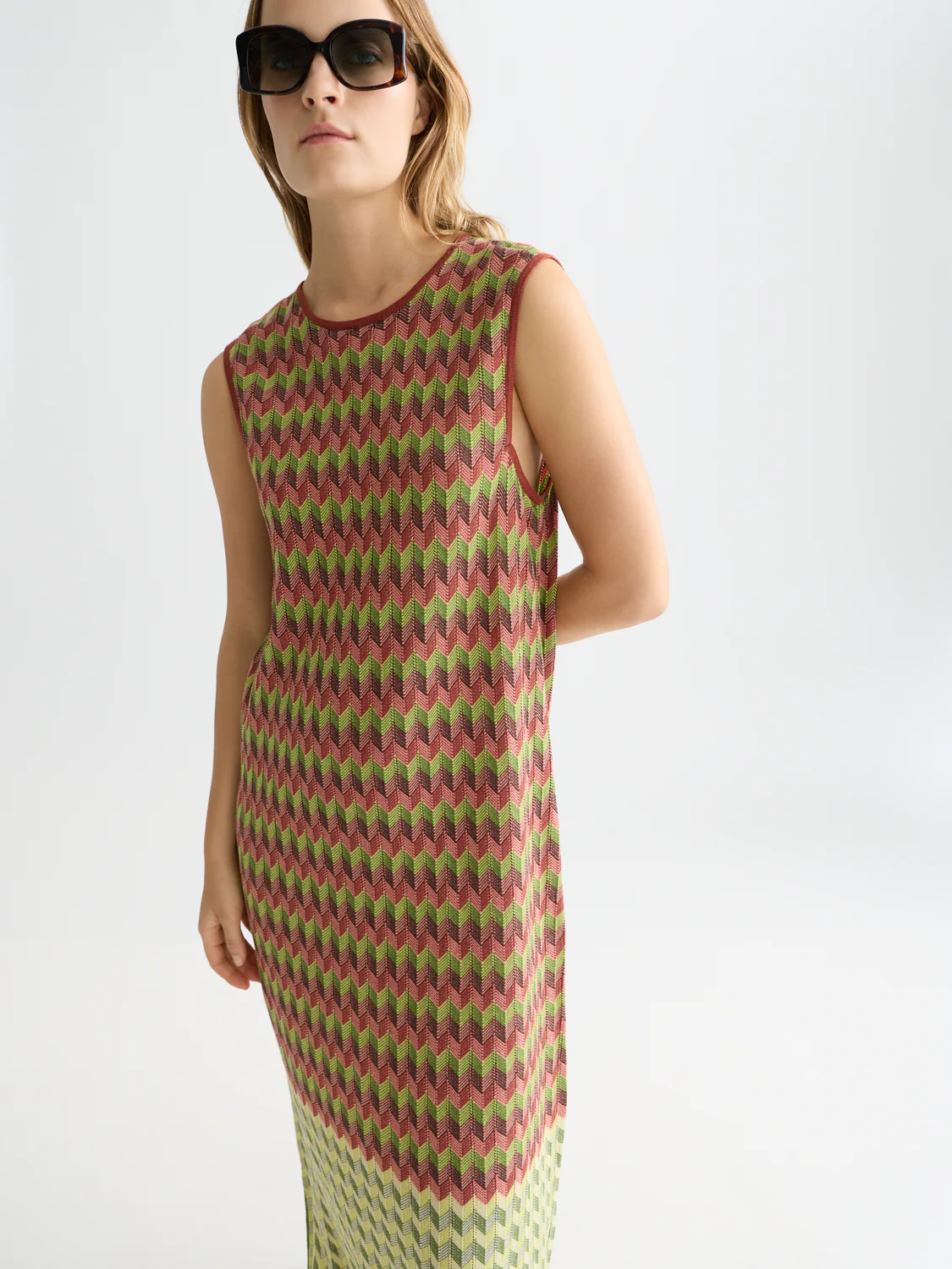 SCOTCH & SODA - Chevron Knitted Maxi Dress
