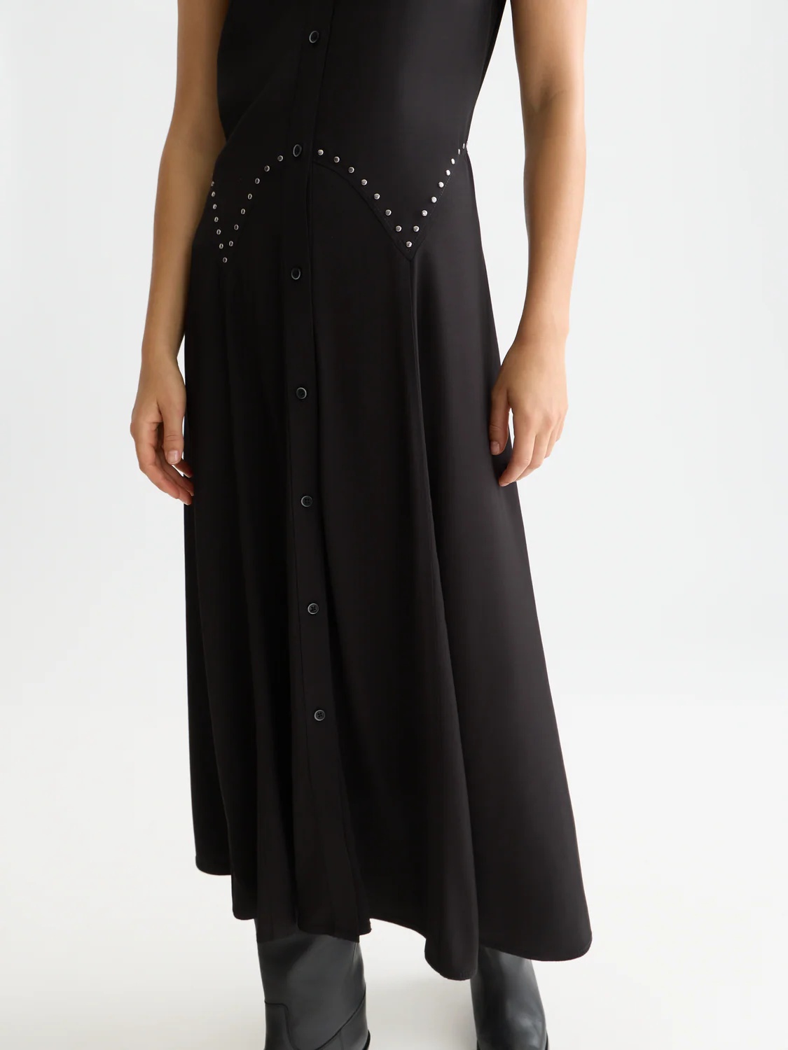 SCOTCH & SODA - Studded Button Midi Dress