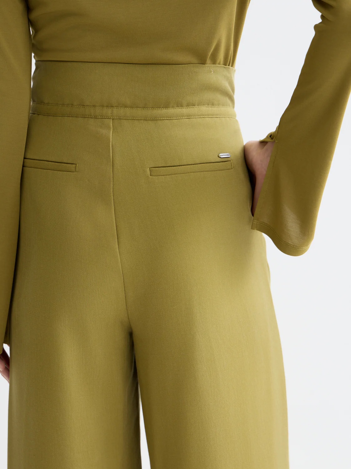 SCOTCH & SODA - High Rise Wide Leg Twil Paperbag Pants