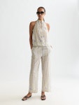All Over Printed Cotton Voile Pants