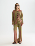 Chevron Knitted Trousers