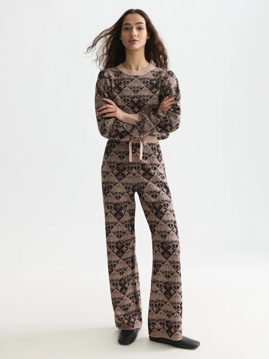 SCOTCH & SODA - Monogram Jacquard Relaxed Trousers