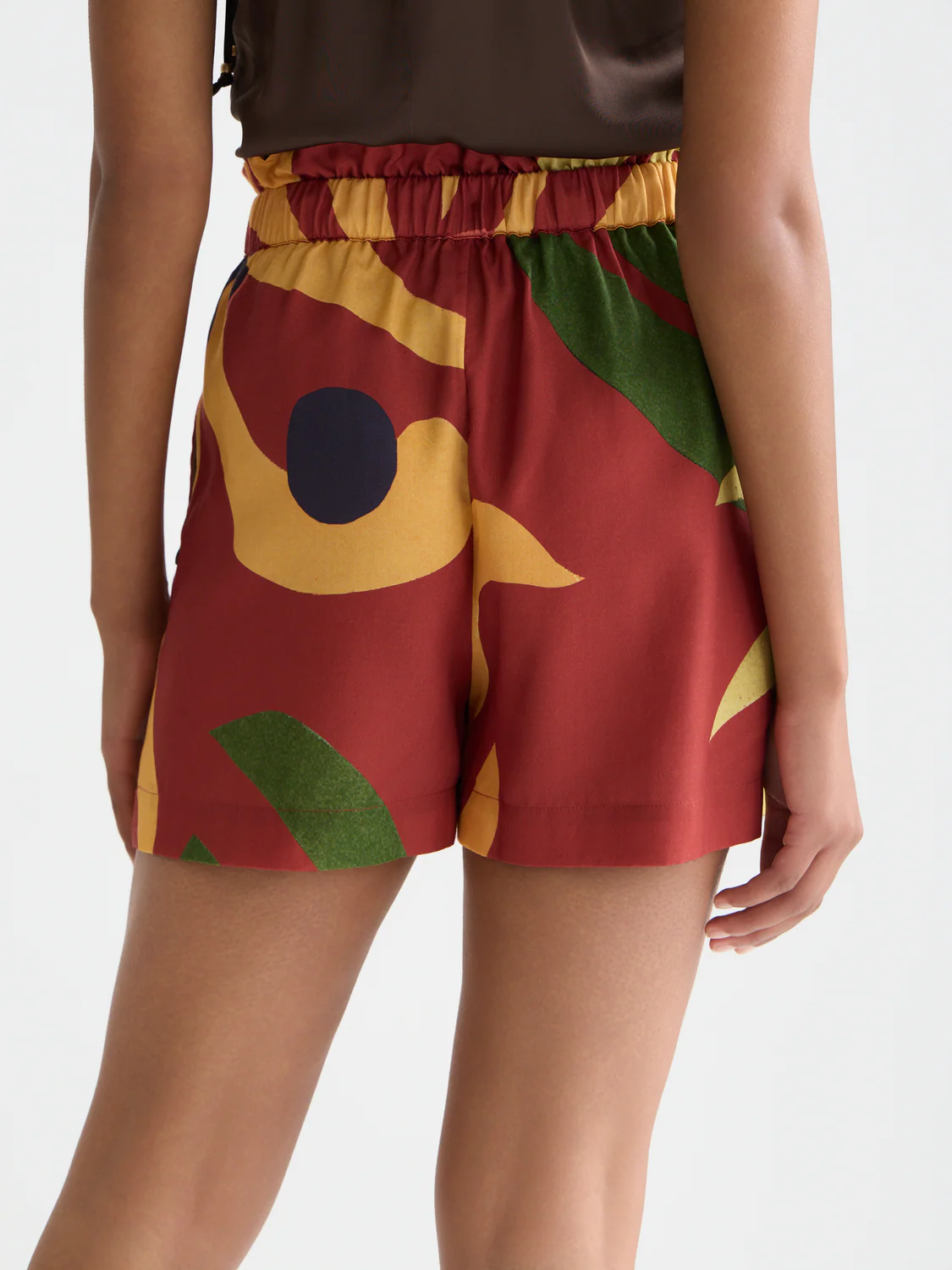 SCOTCH & SODA - Printed High-Rise Elastic Waist Shorts