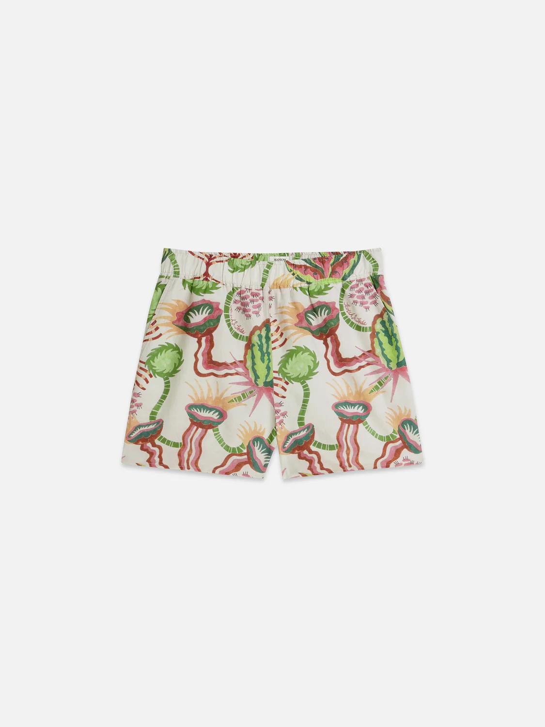 SCOTCH & SODA - Cotton-Linen Elastic Waist Shorts