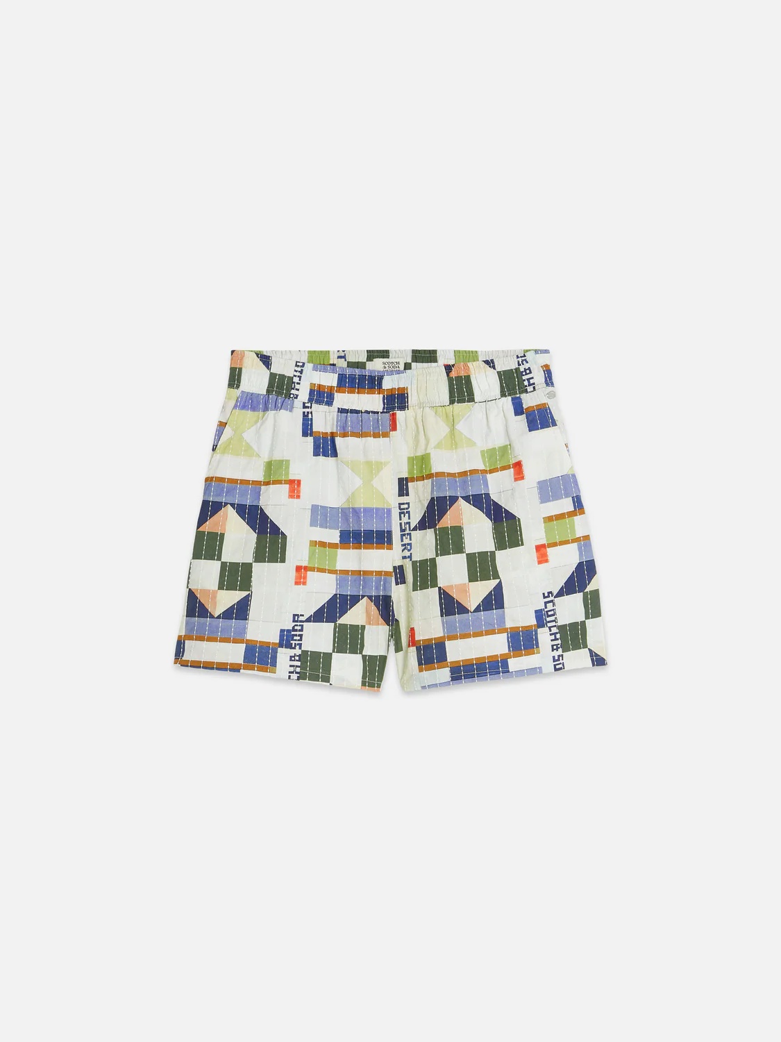 SCOTCH & SODA - Printed and Stich Embroidered Shorts