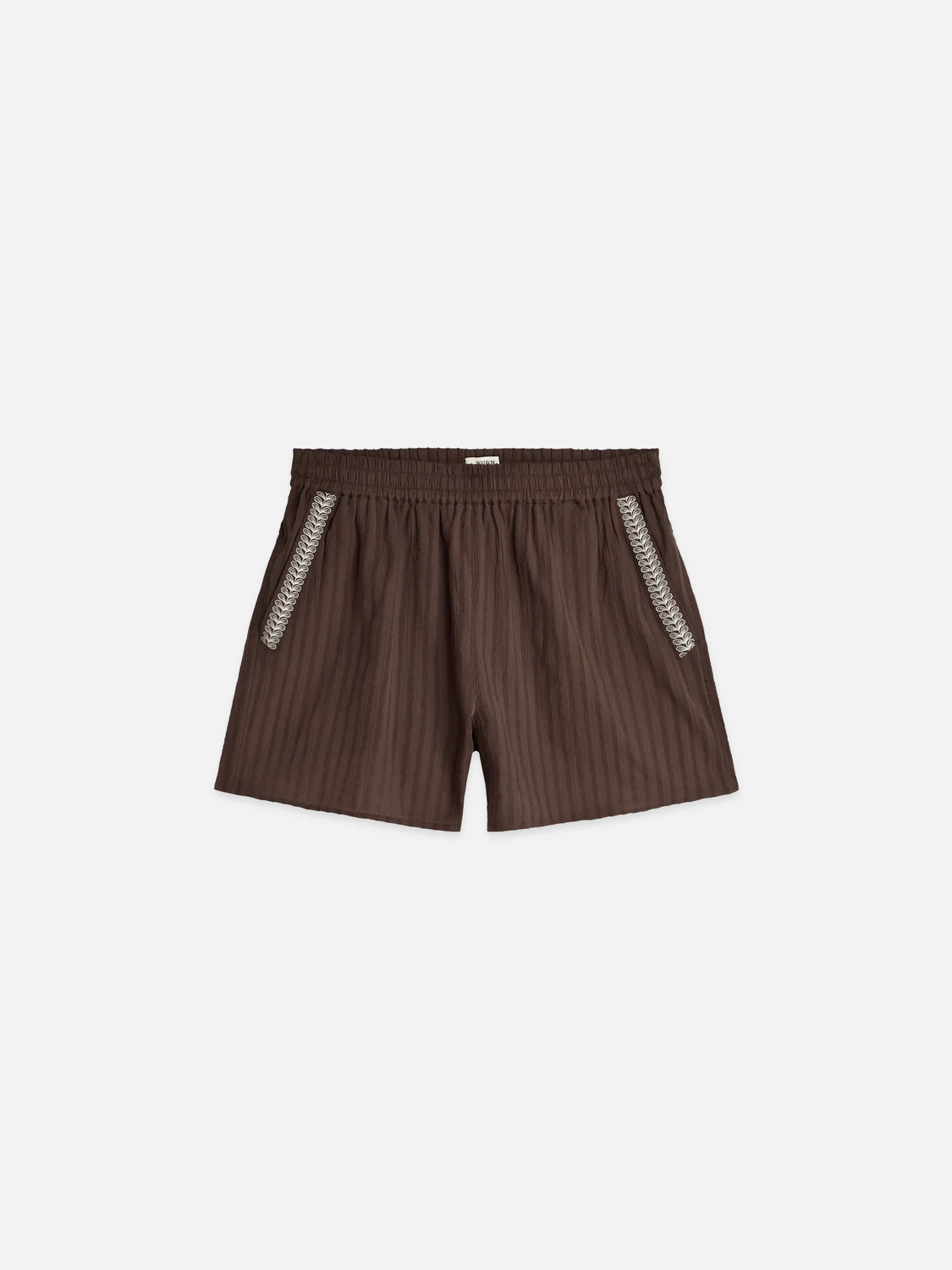 SCOTCH & SODA - Embroidered Cotton Crepe Shorts