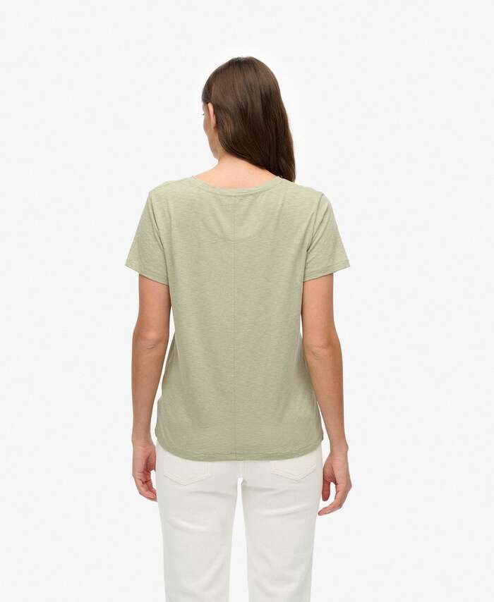 SUPERDRY - Studios Slub Embroidered  V-Tshirt