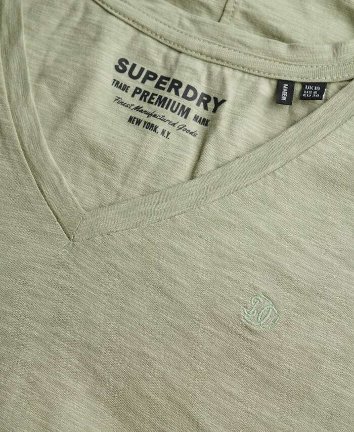 SUPERDRY - Studios Slub Embroidered  V-Tshirt