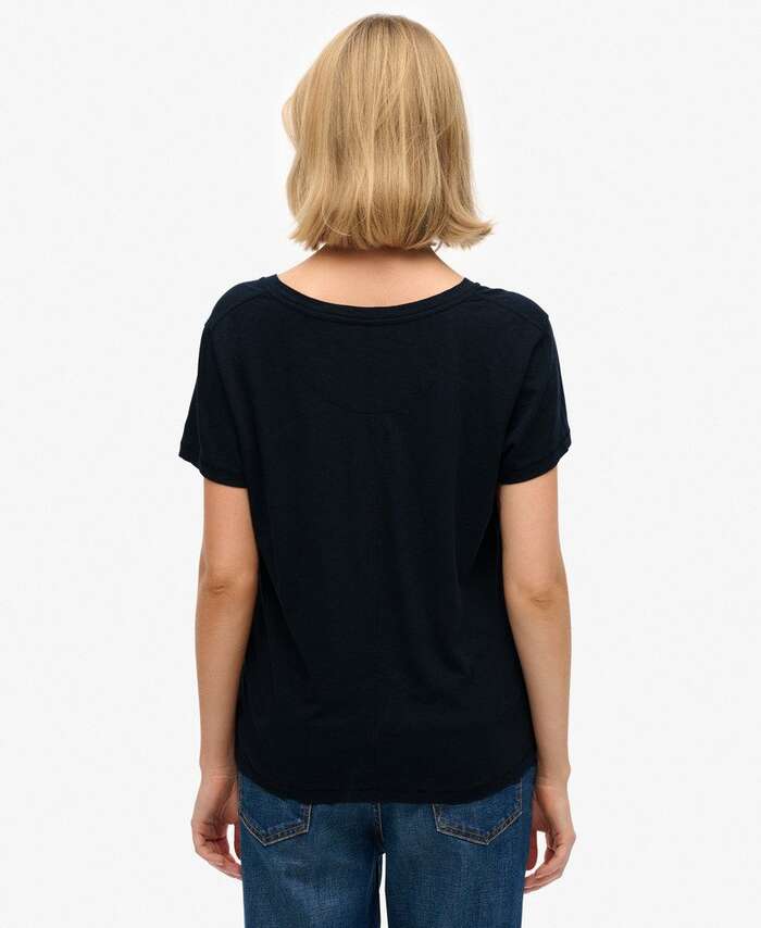SUPERDRY - Studios Slub Embroidered  V-Tshirt