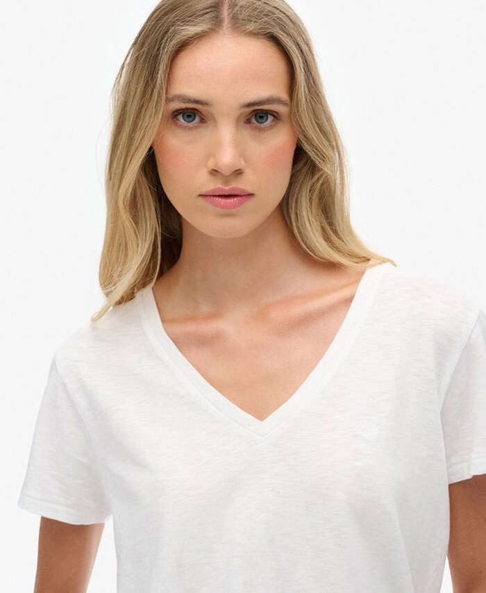 SUPERDRY - Studios Slub Embroidered  V-Tshirt