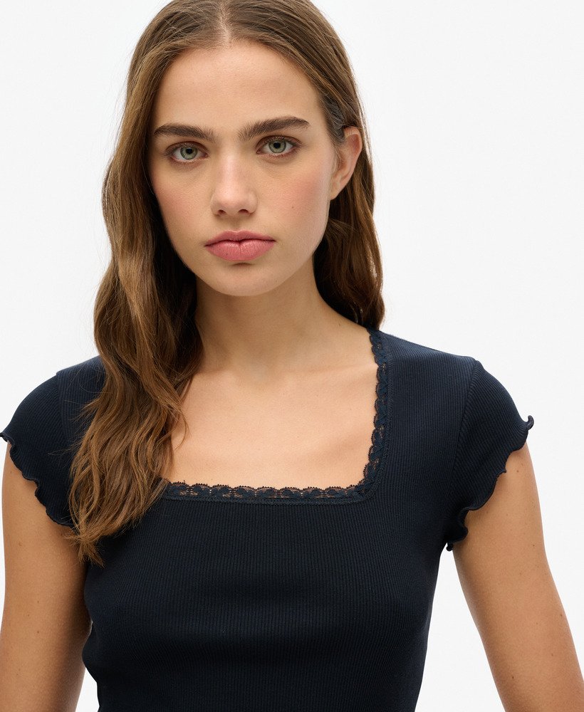 SUPERDRY - D2 Ovin Ath Square Neck Tee