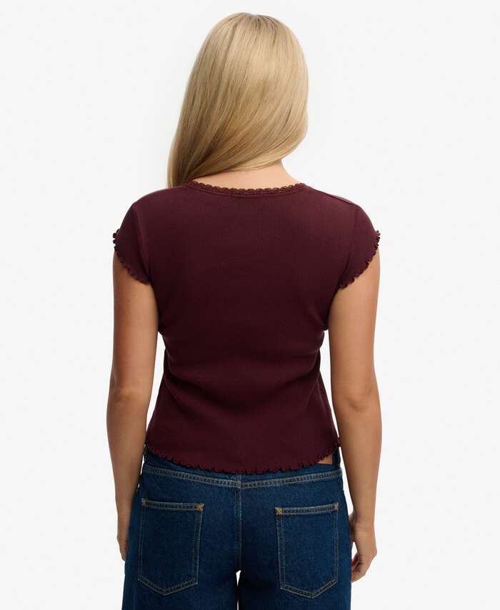SUPERDRY - D2 Ovin Ath Square Neck Tee