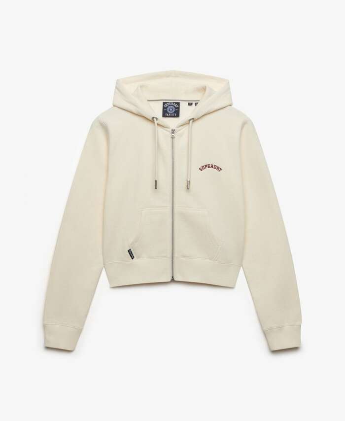 SUPERDRY - D1 Essential Logo Cropped Ziphood