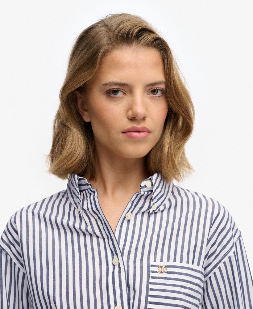 SUPERDRY - D1 Stud Poplin Relaxed Shirt