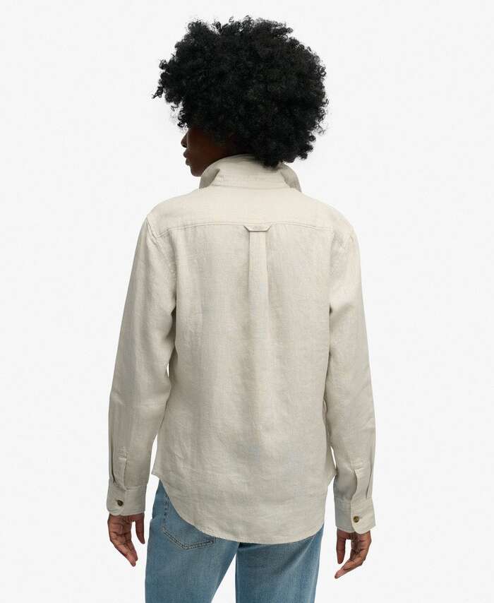 SUPERDRY - D2 Premium Linen Boyfriend Shirt