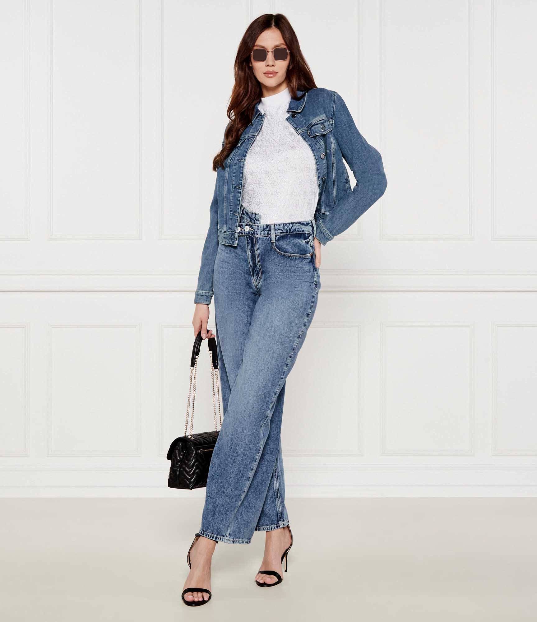 GUESS - Mock Neck All Over 4G T-Shirt