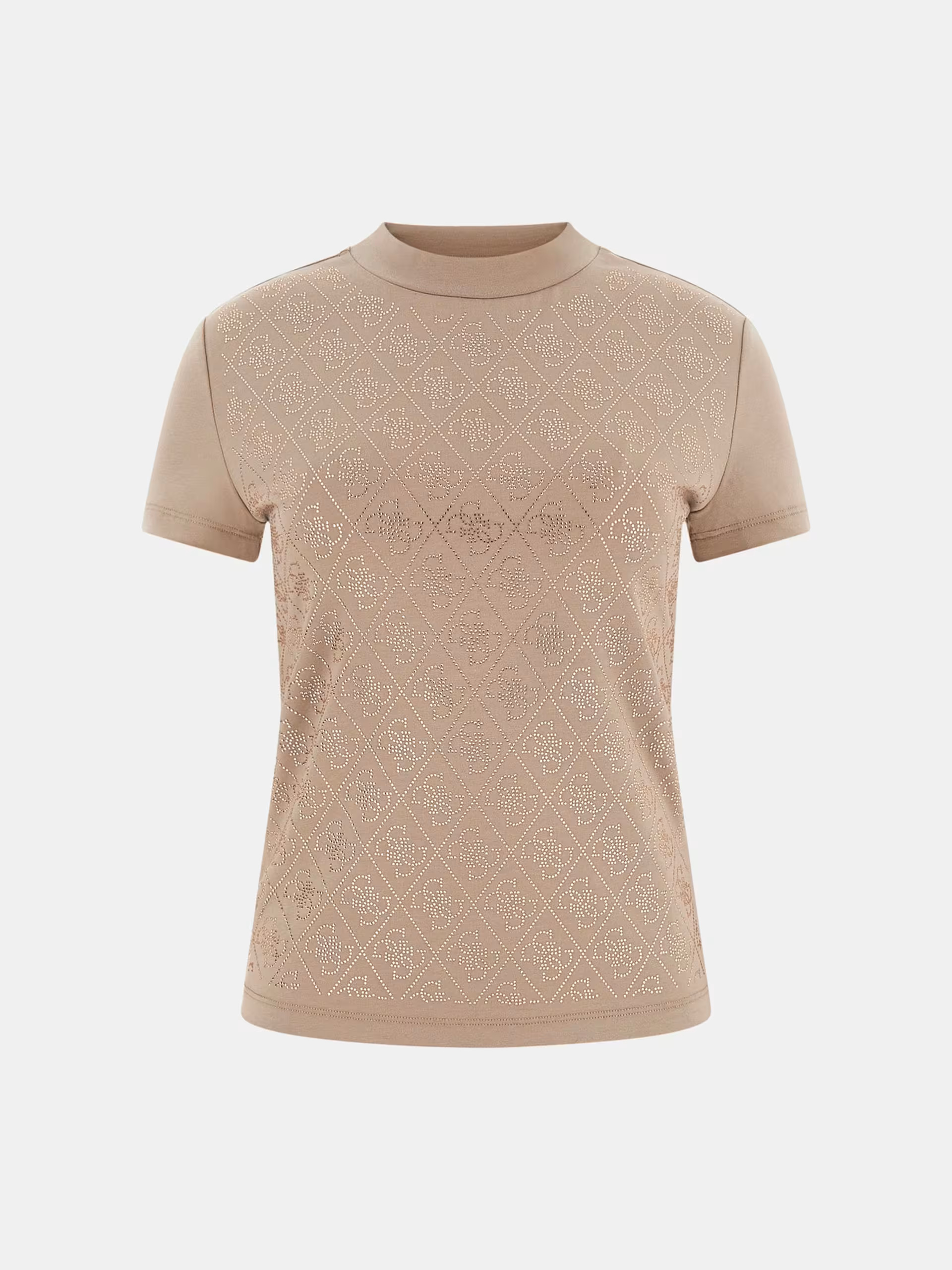 GUESS - Mock Neck All Over 4G T-Shirt