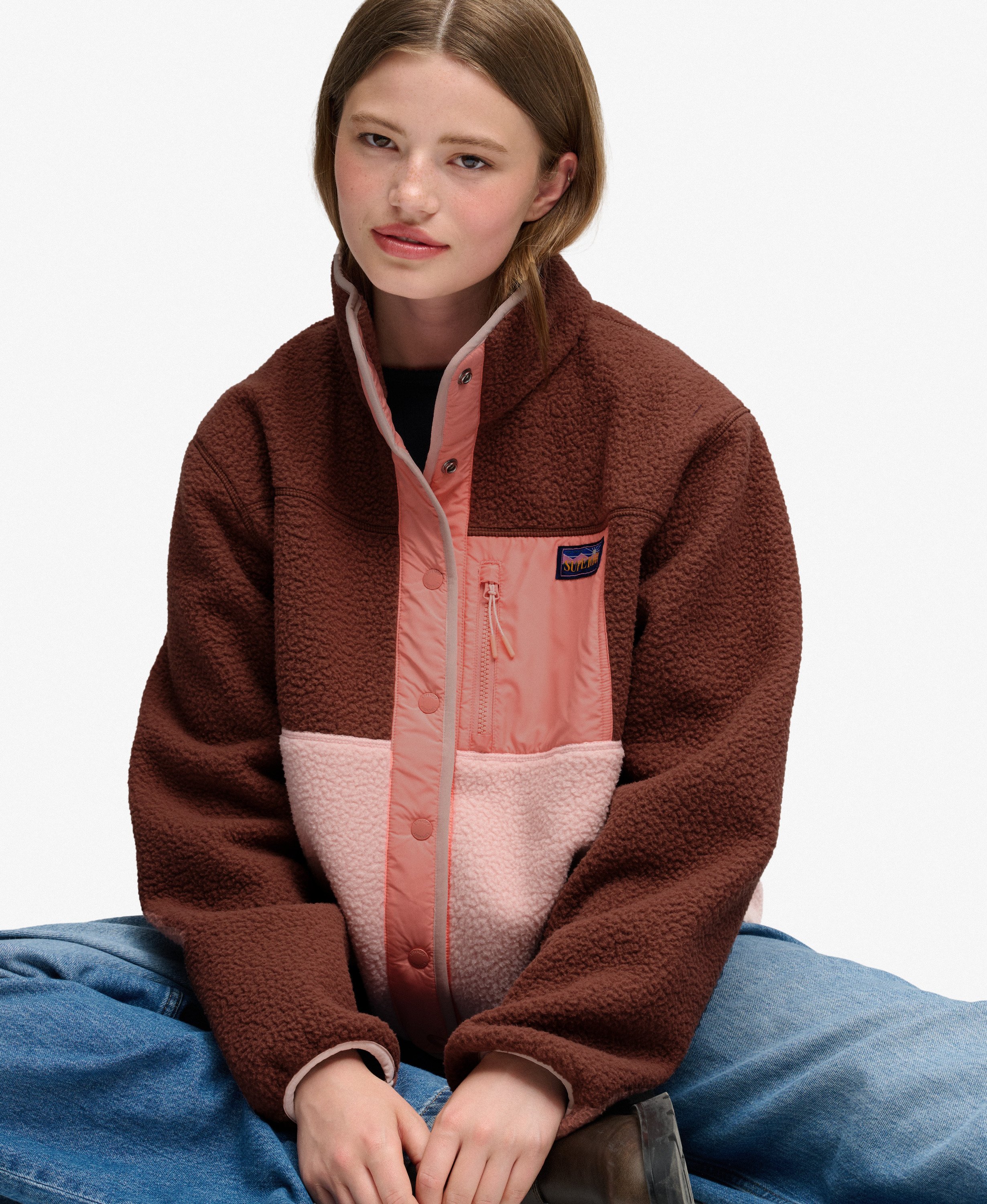 SUPERDRY - Colour Block Fleece Jacket