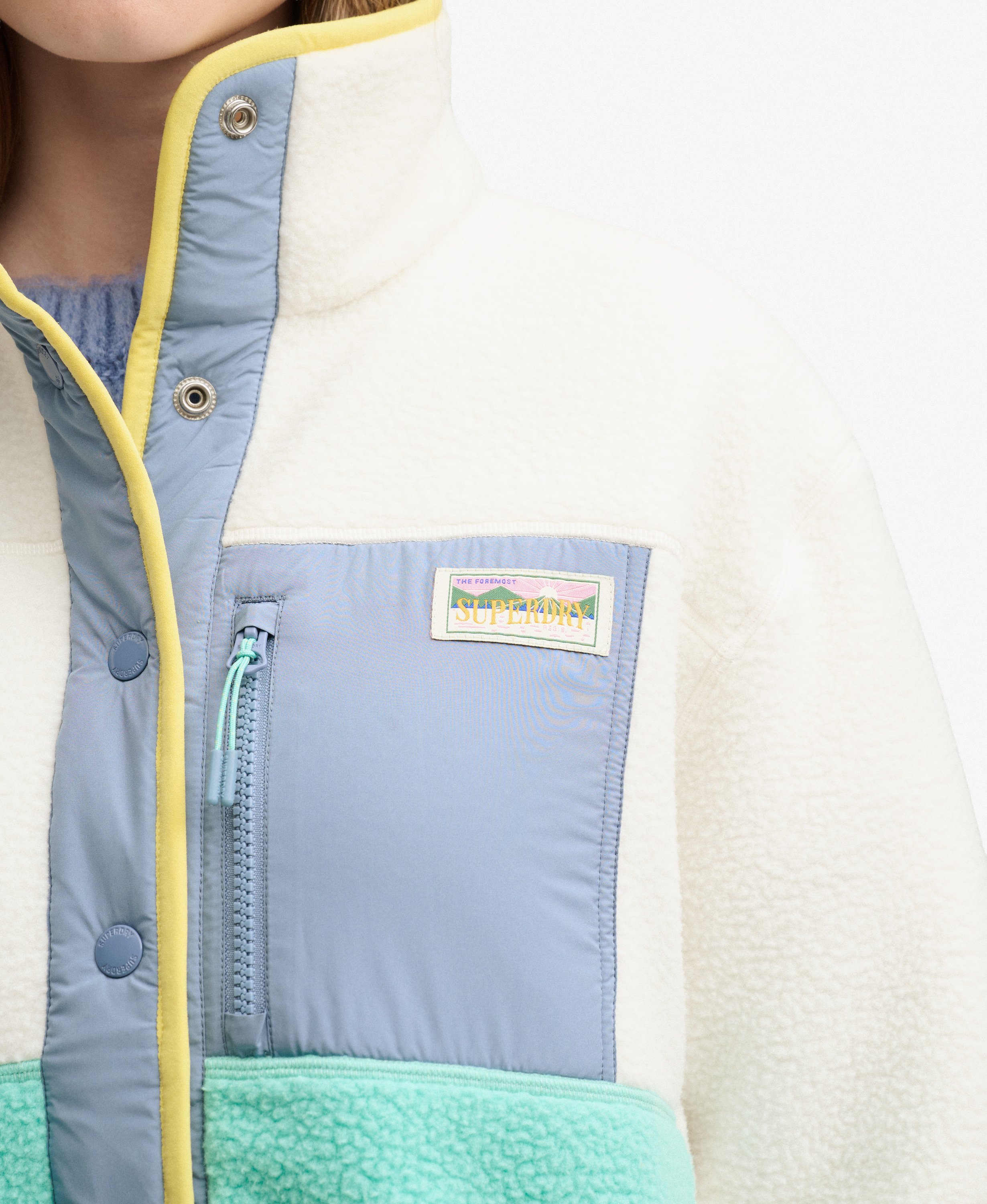 SUPERDRY - Colour Block Fleece Jacket