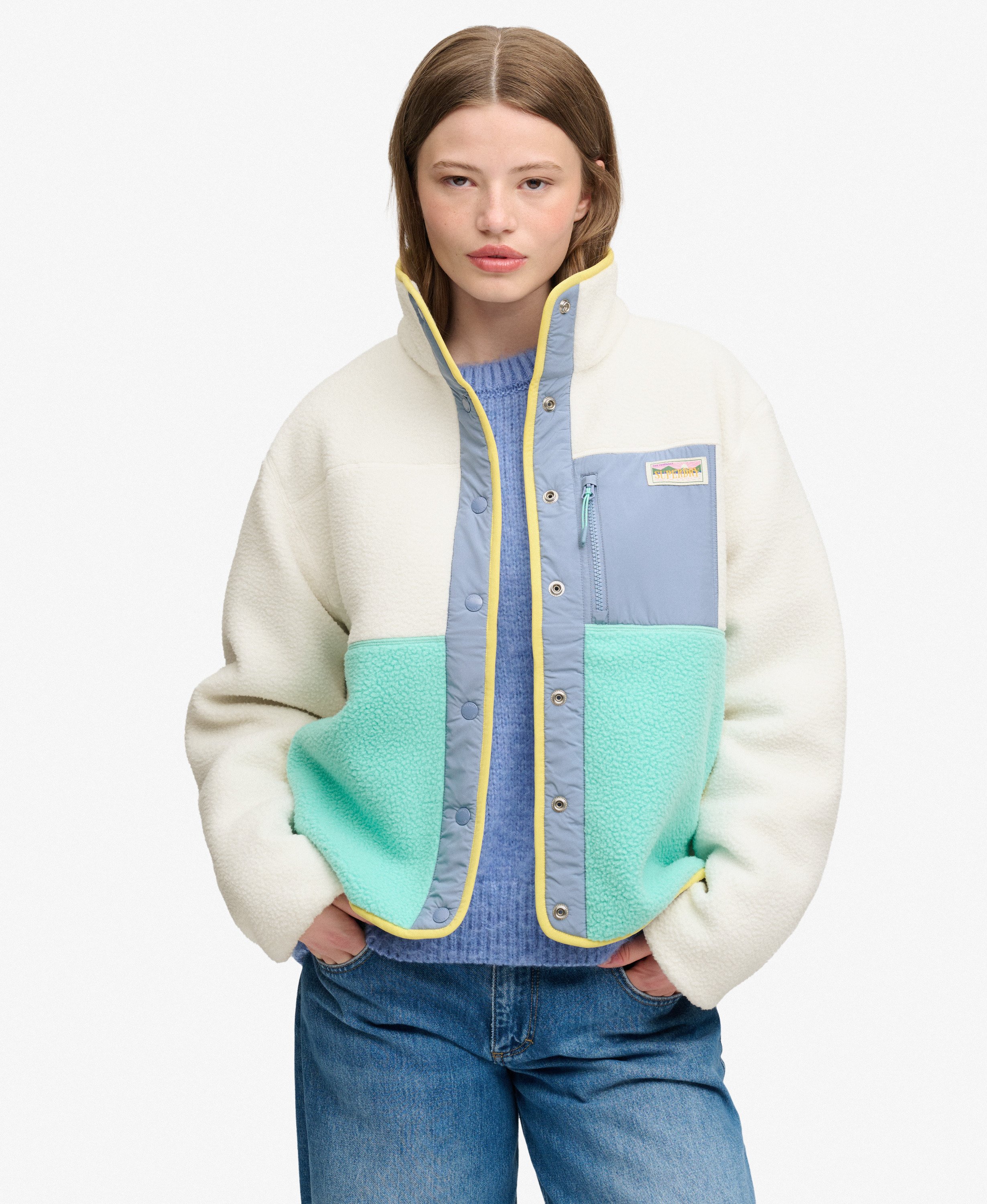 SUPERDRY - Colour Block Fleece Jacket