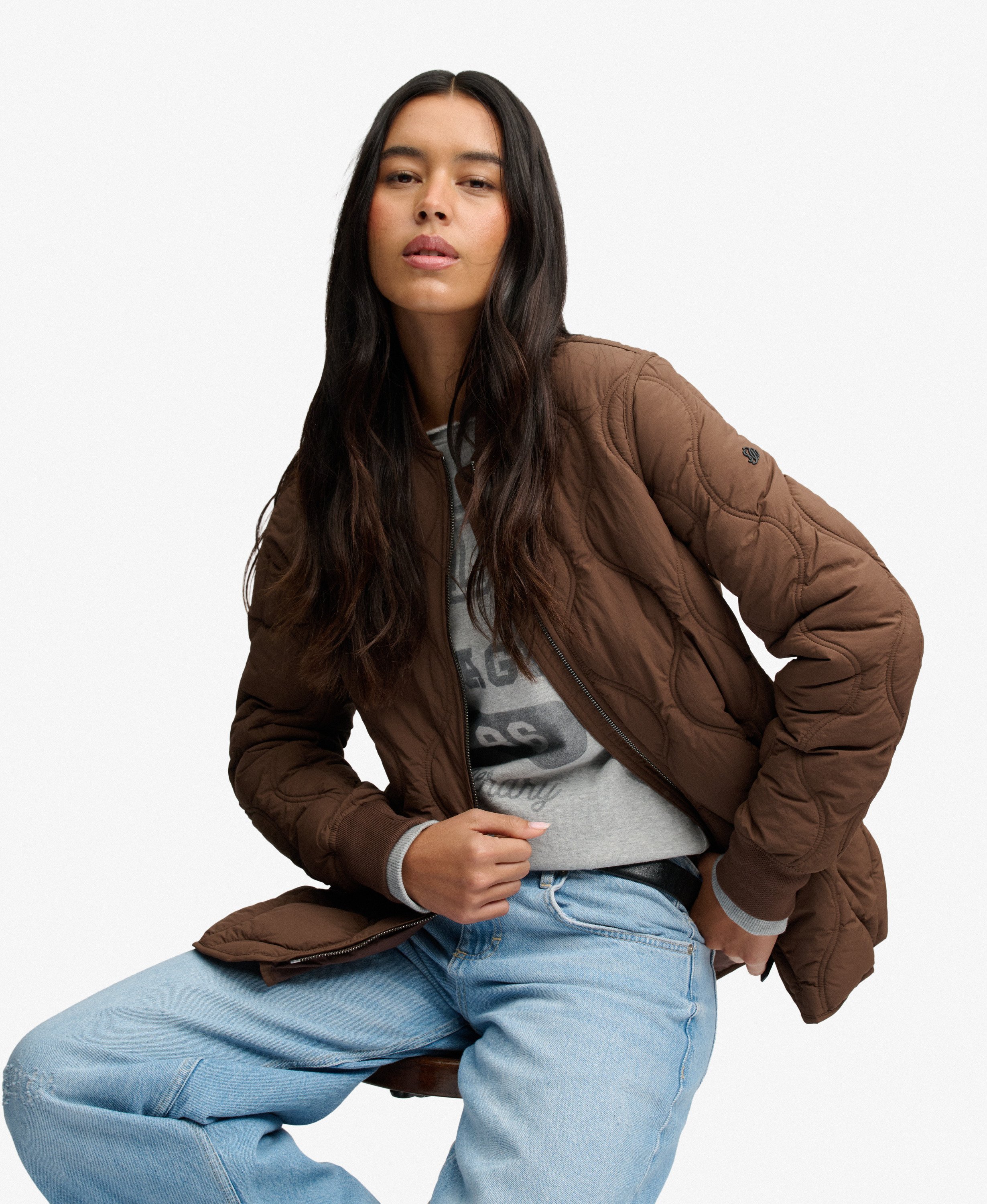 SUPERDRY - Short Onion Quilt Liner Jacket