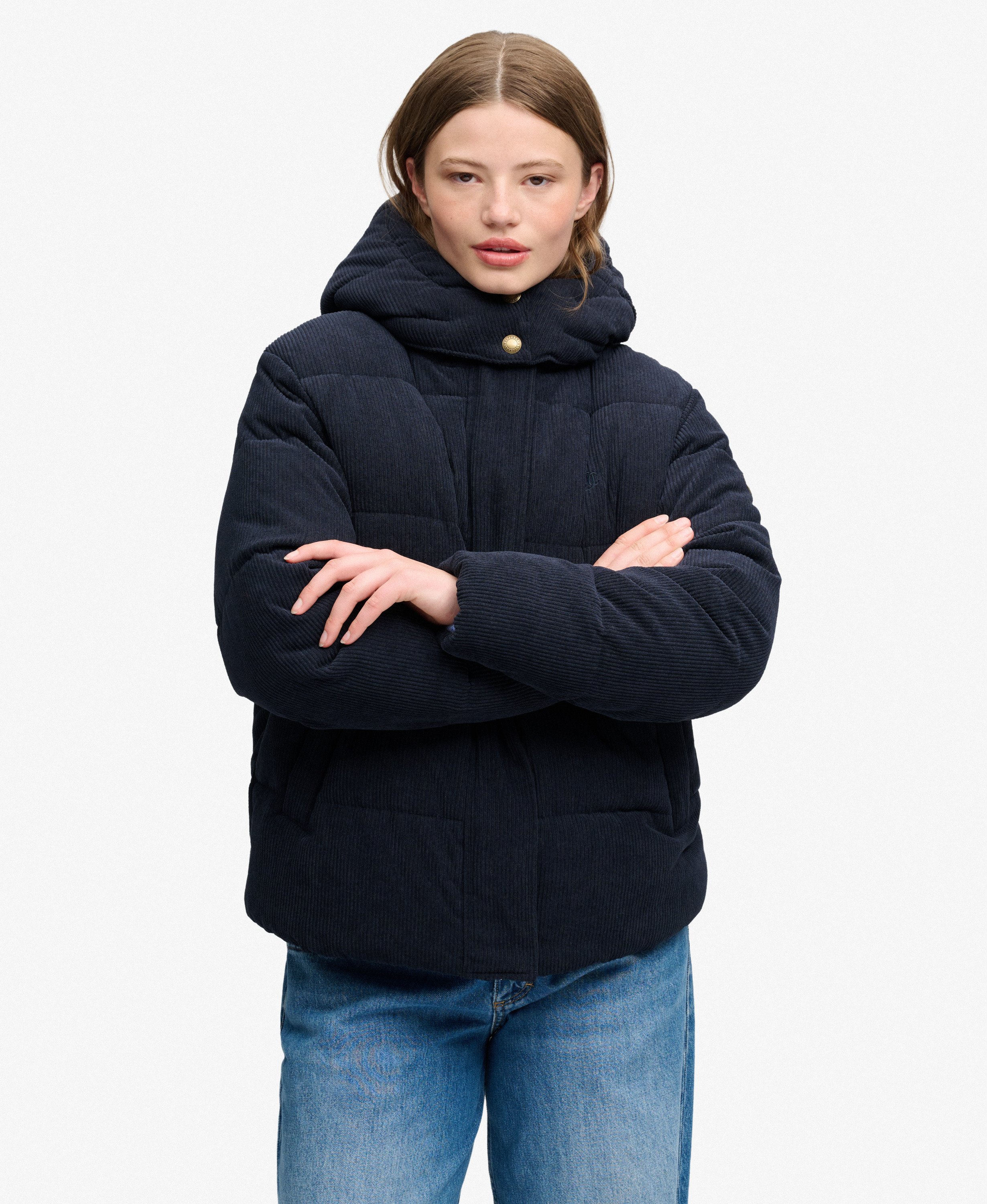 SUPERDRY - Premium Hood Cord Puffer Jacket