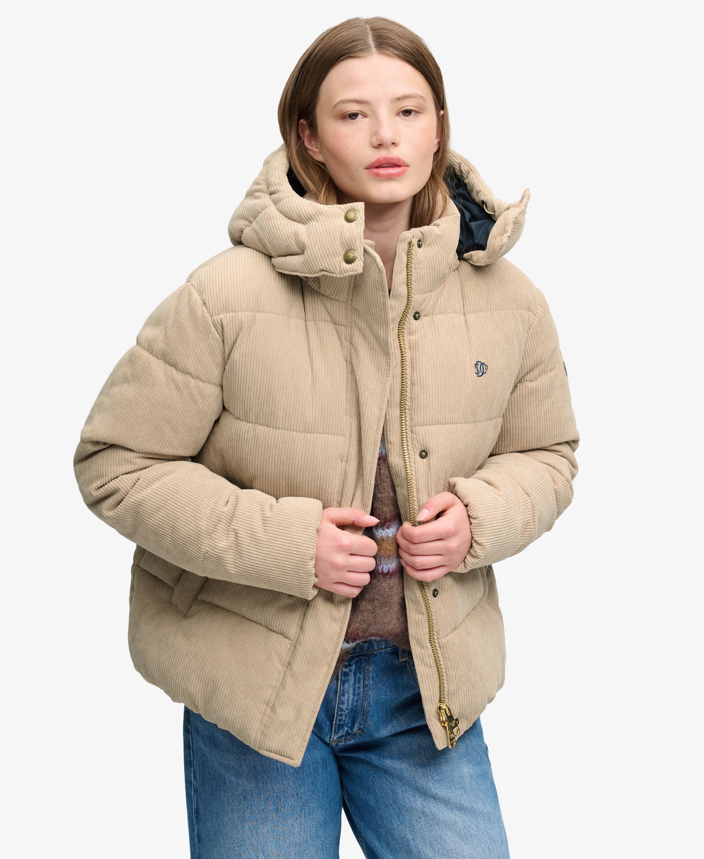 SUPERDRY - Premium Hood Cord Puffer Jacket