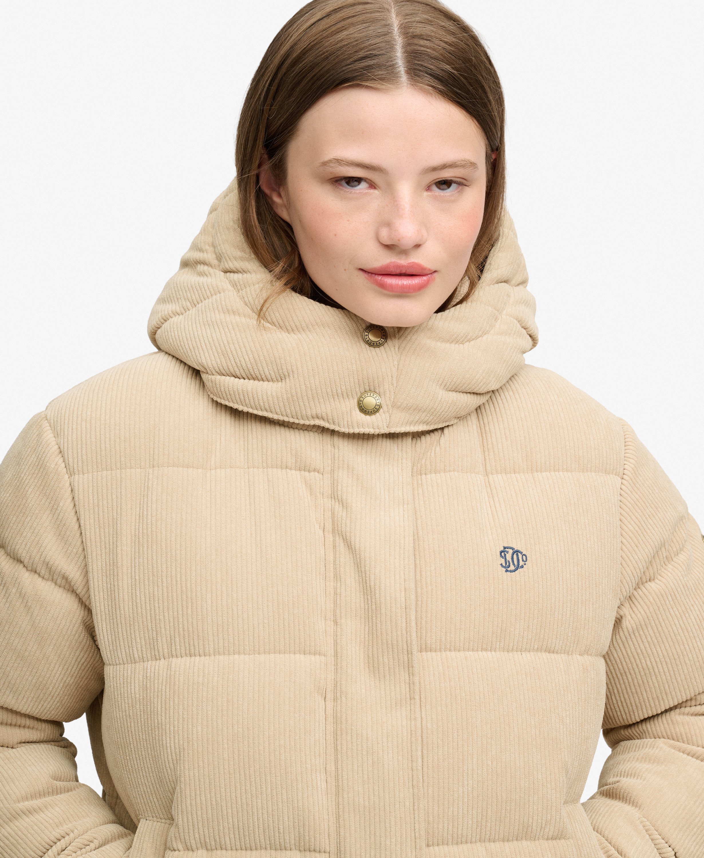 SUPERDRY - Premium Hood Cord Puffer Jacket