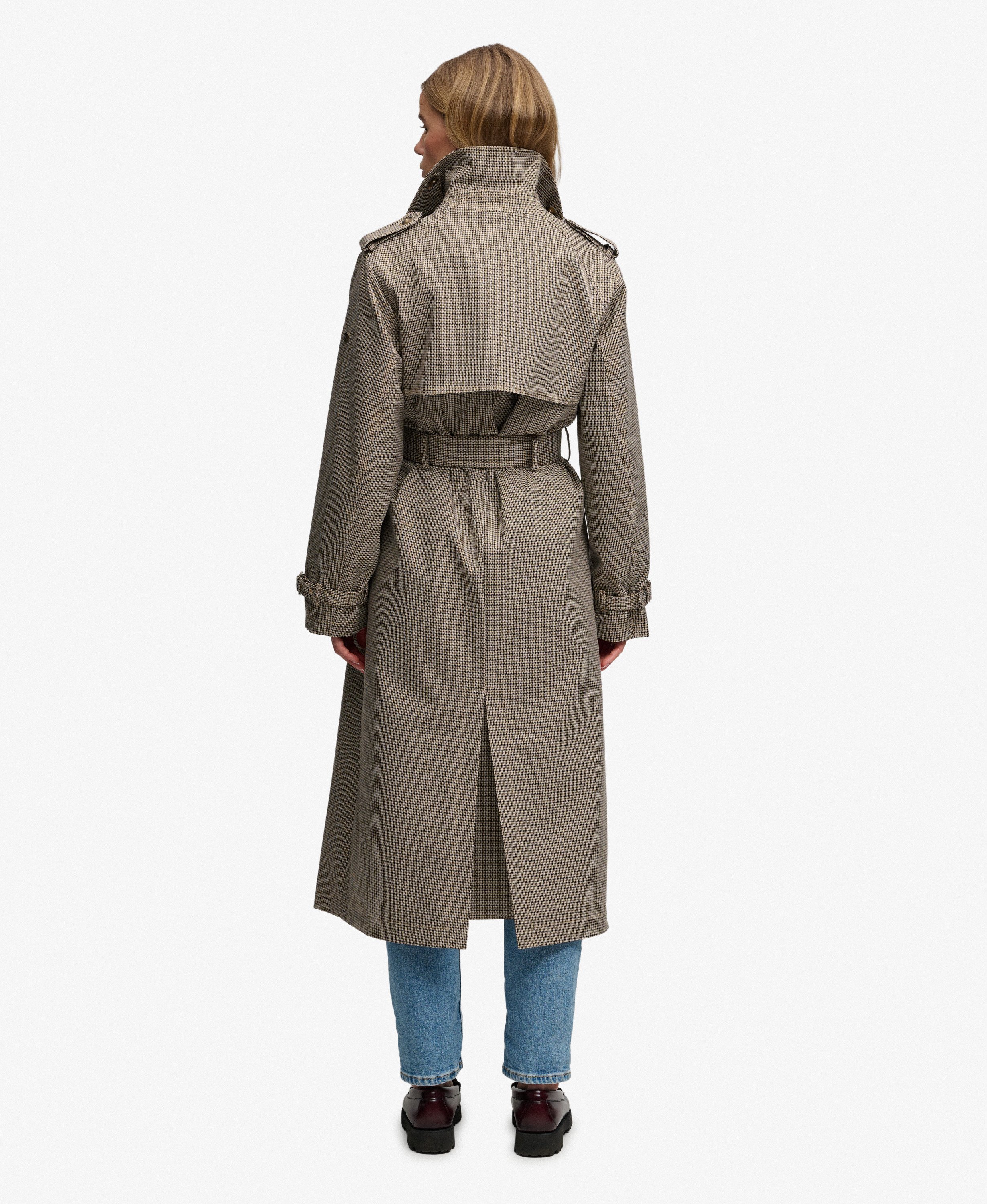 SUPERDRY - Micro Check Trench Coat