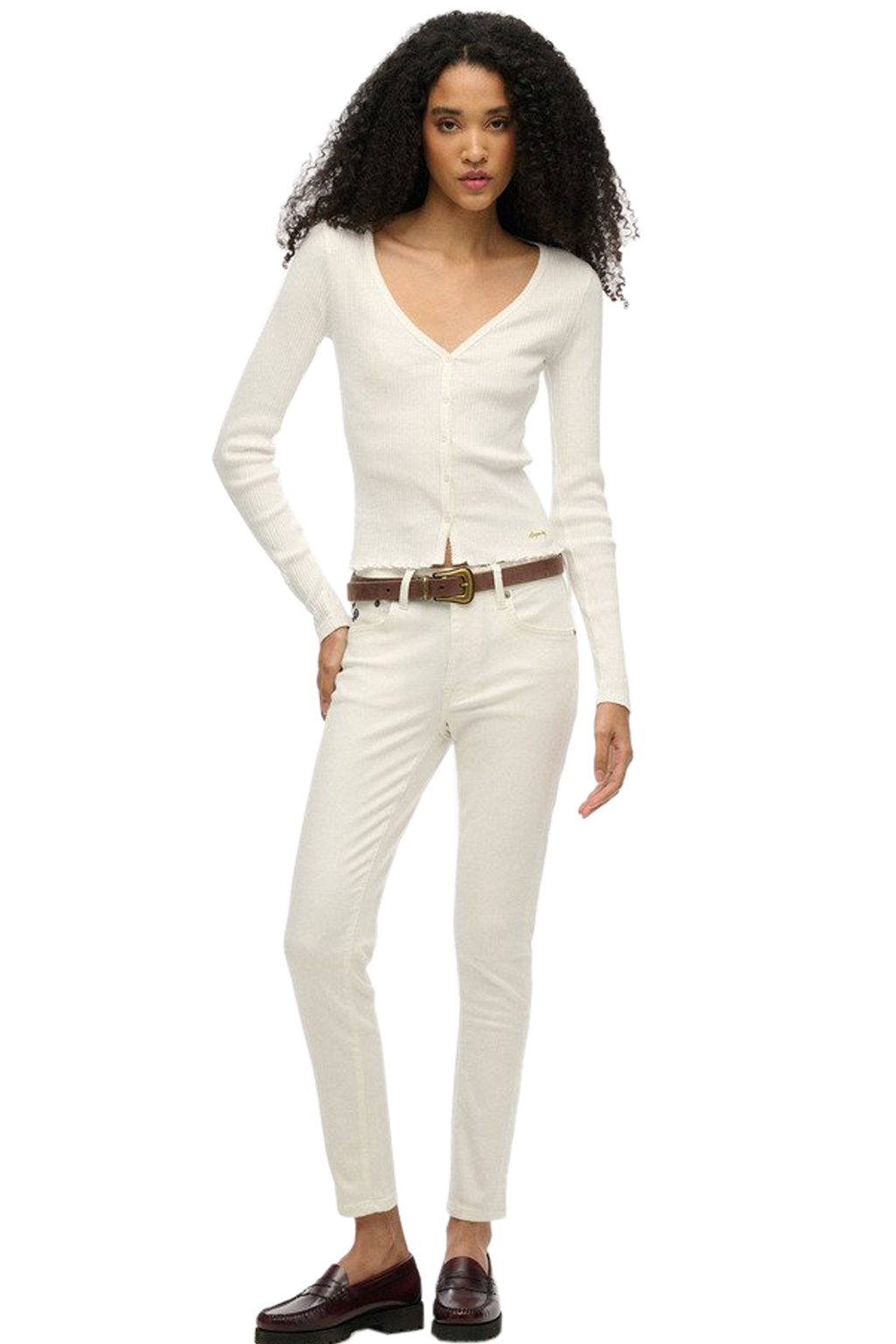 SUPERDRY - D1 Ovin Essential Button Top