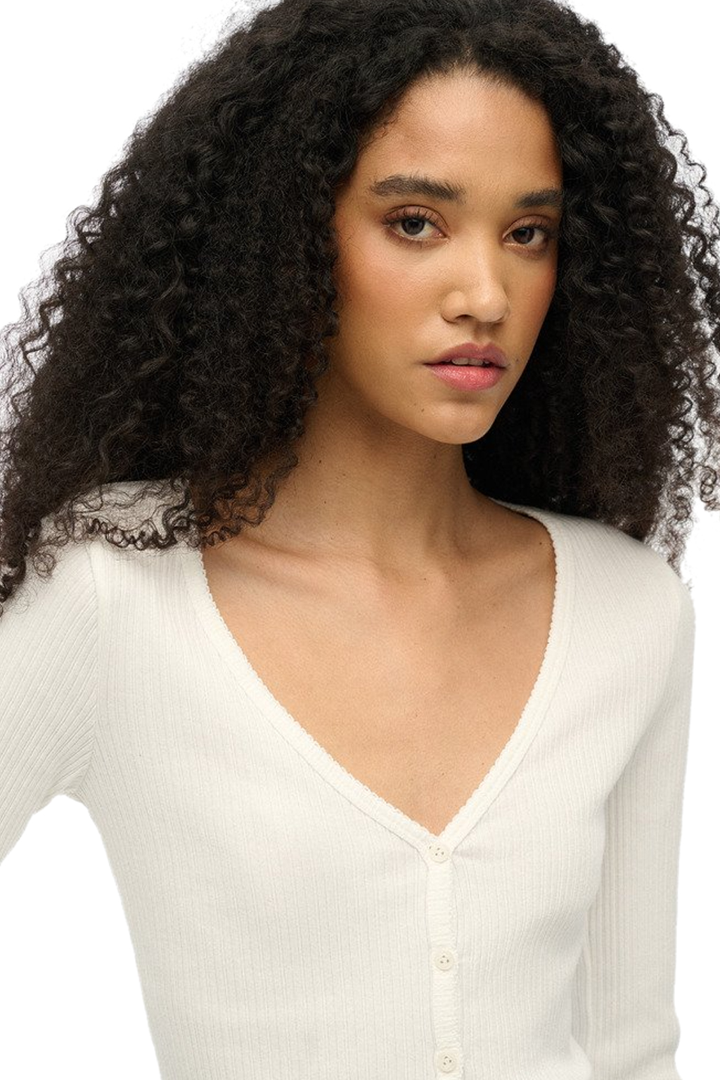 SUPERDRY - D1 Ovin Essential Button Top