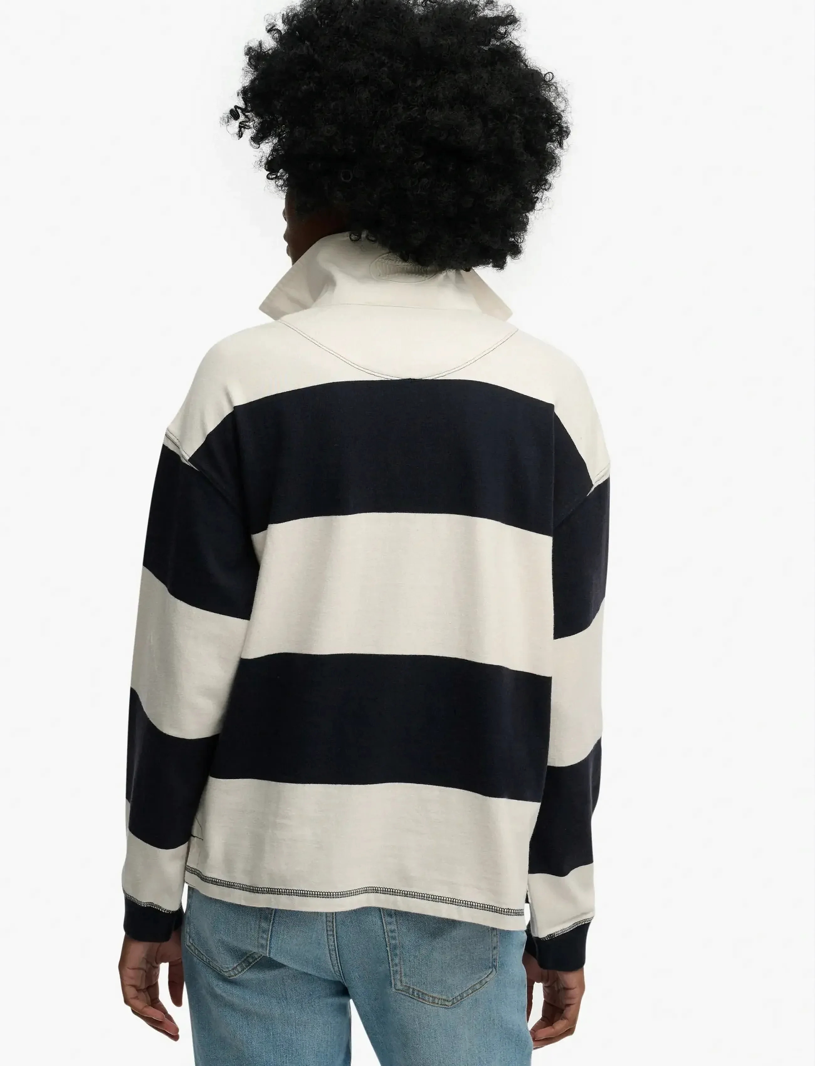 SUPERDRY - Heritage Stripe Rugby Top