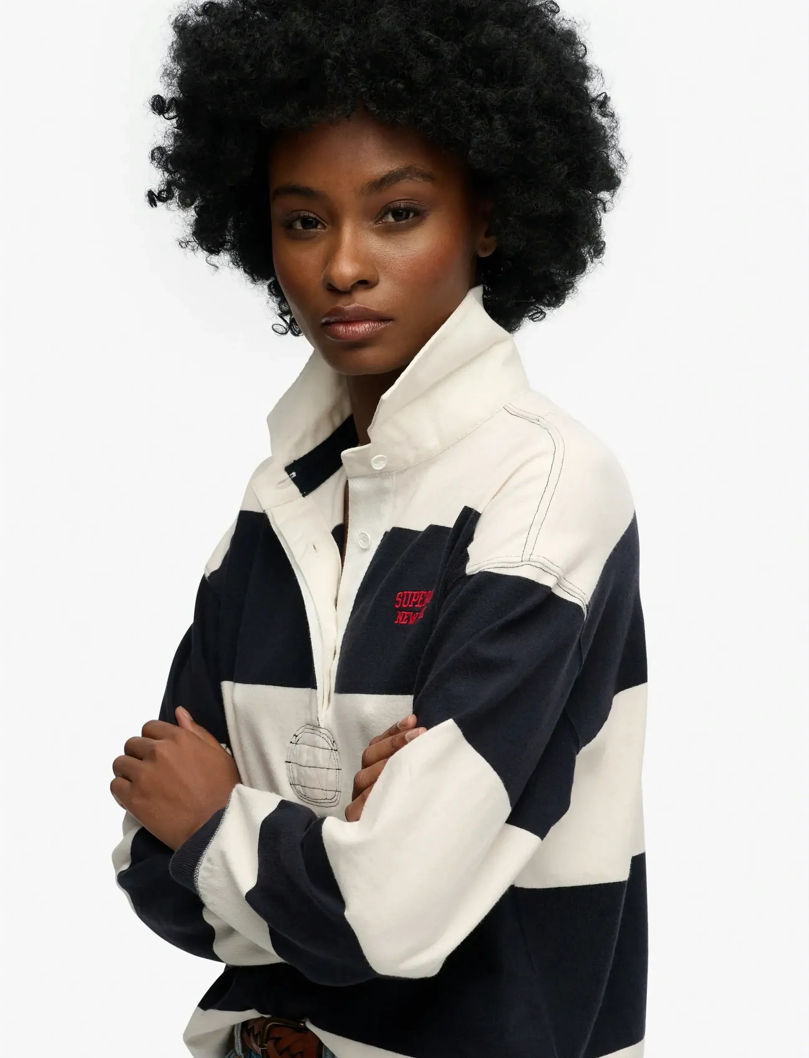 SUPERDRY - Heritage Stripe Rugby Top