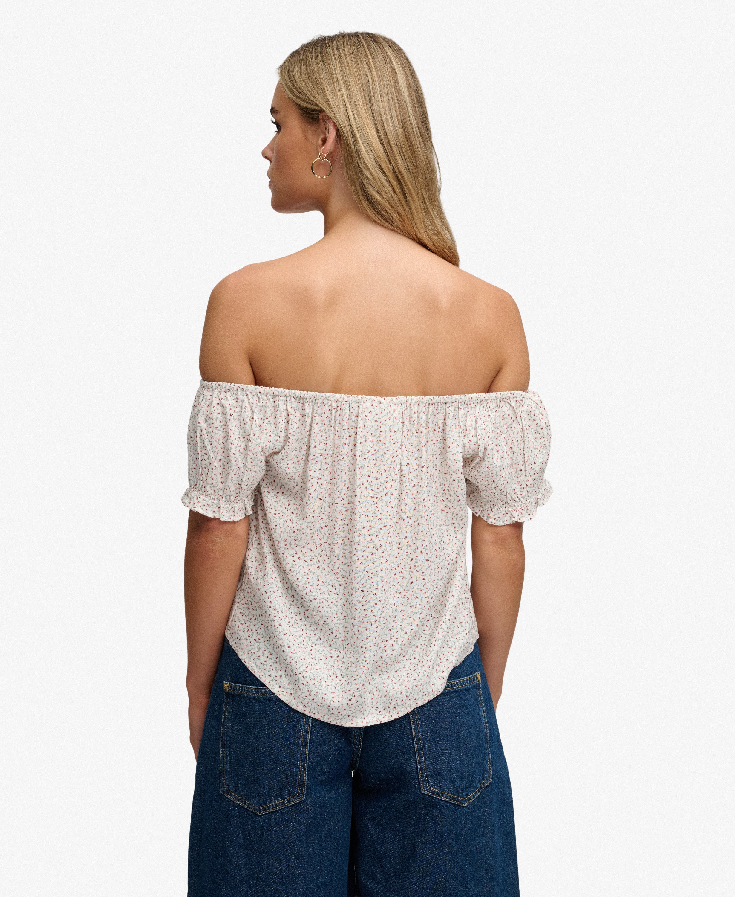 SUPERDRY - Half Button Woven Top