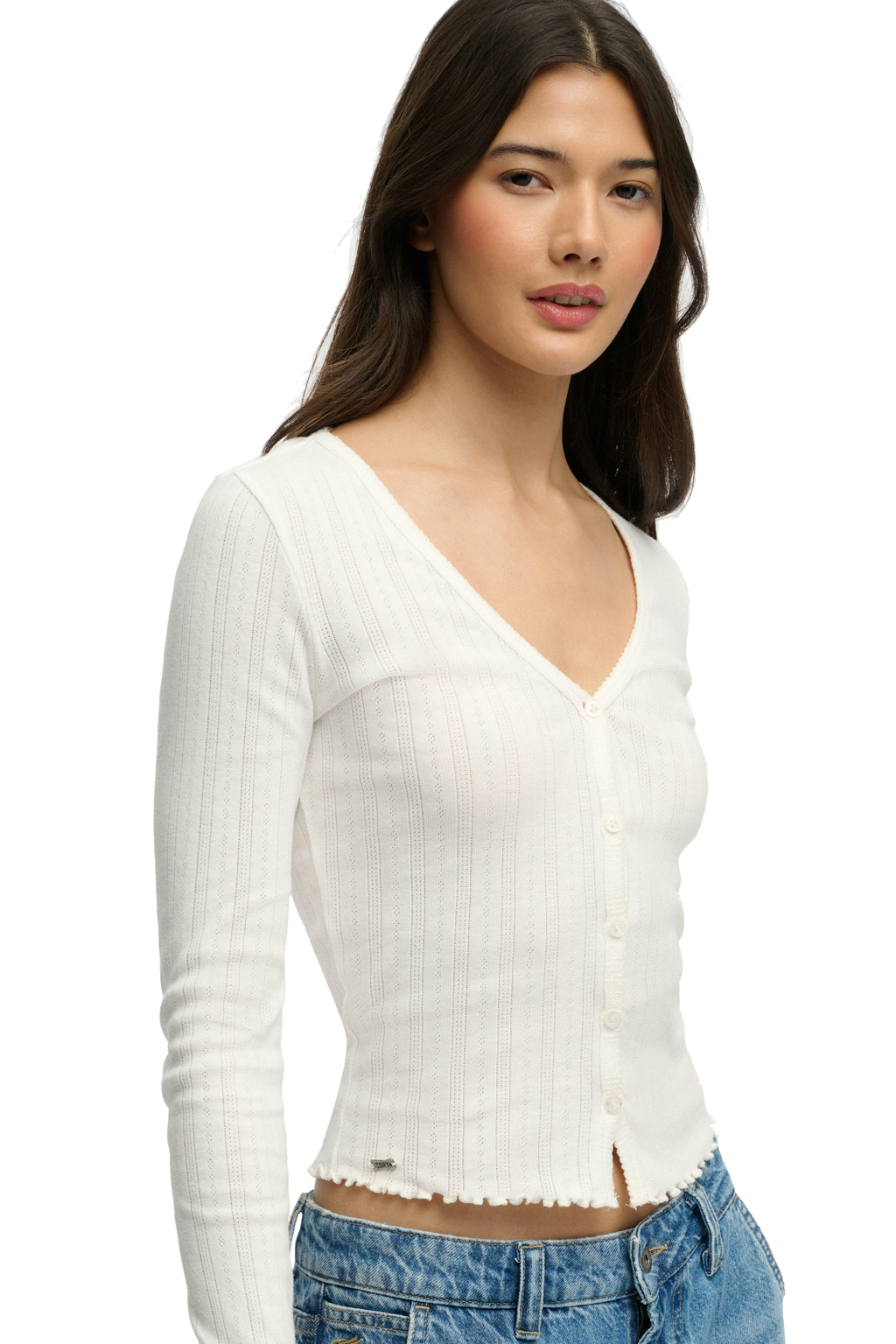 SUPERDRY - Ath Ess Pointelle Cardigan