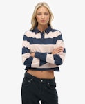 Athletic Essentials Cropped Stripe Rugby