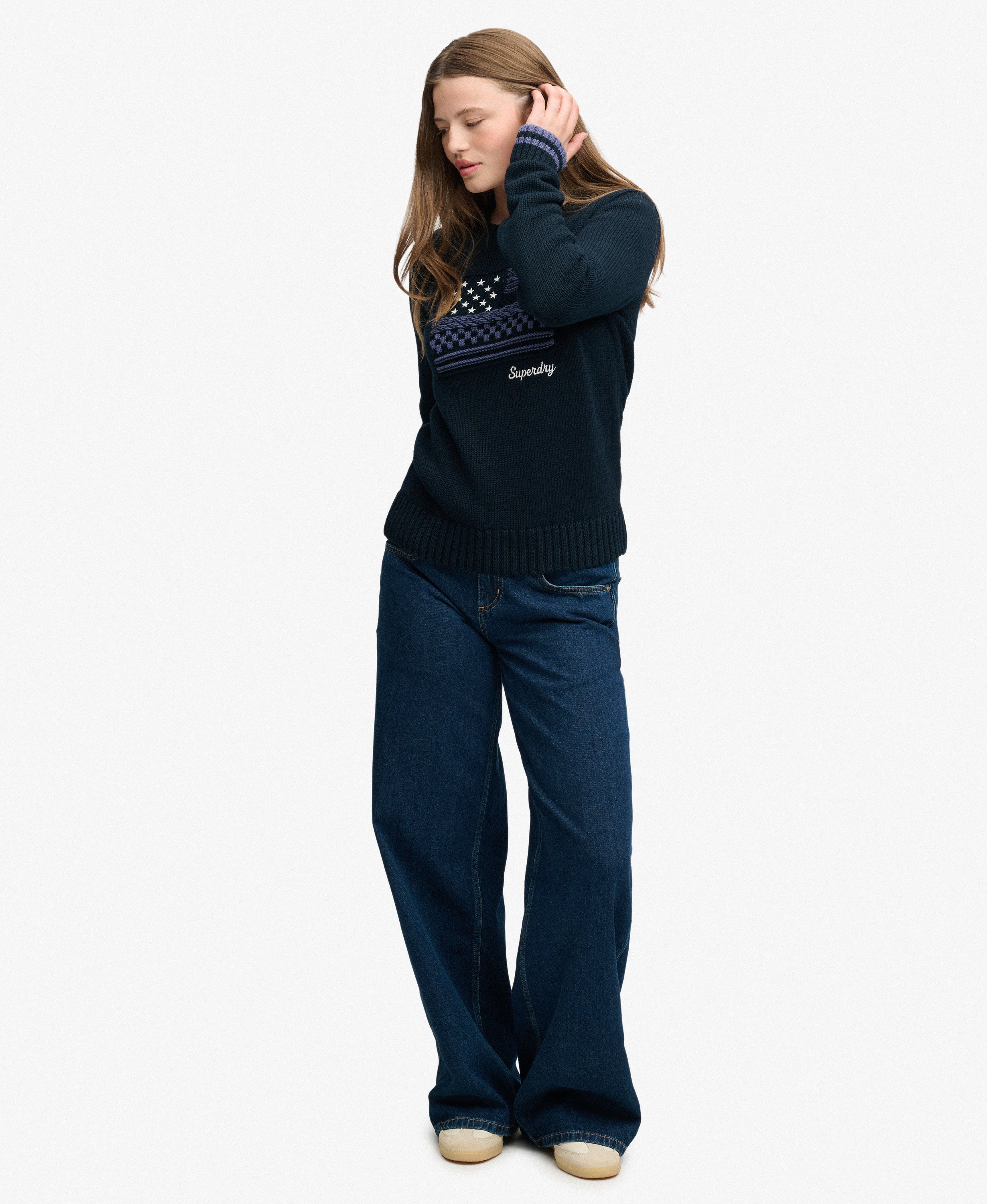 SUPERDRY - Statement Cable Flag Knit