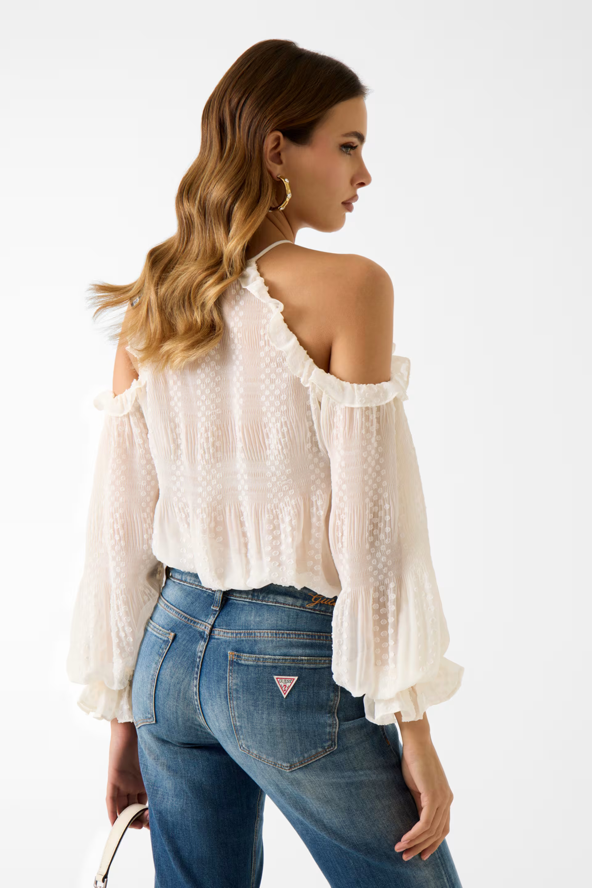 GUESS - Emilia Cold Shoulder Top
