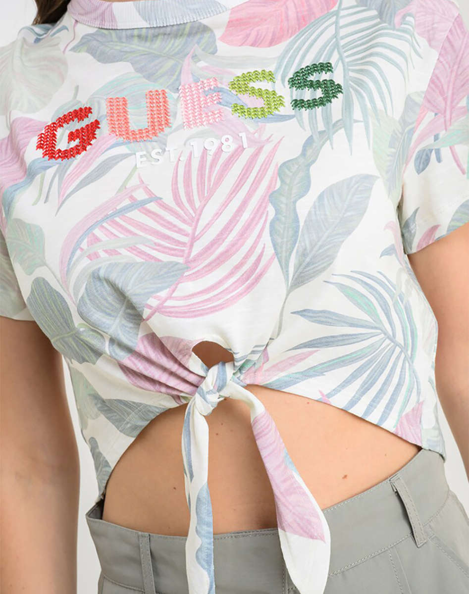 GUESS - Script Crop Tee