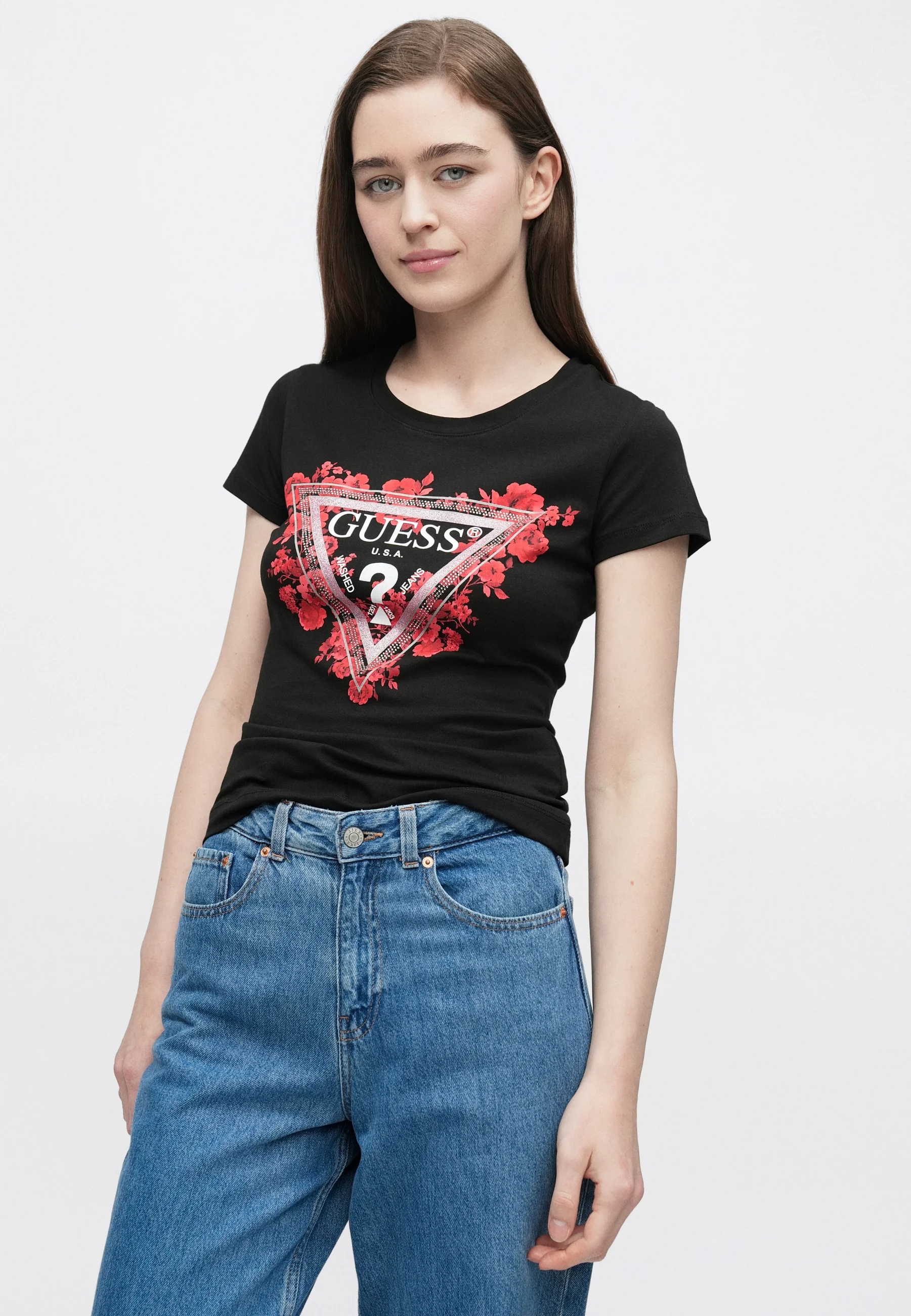 GUESS - Flowers Triangle Tee