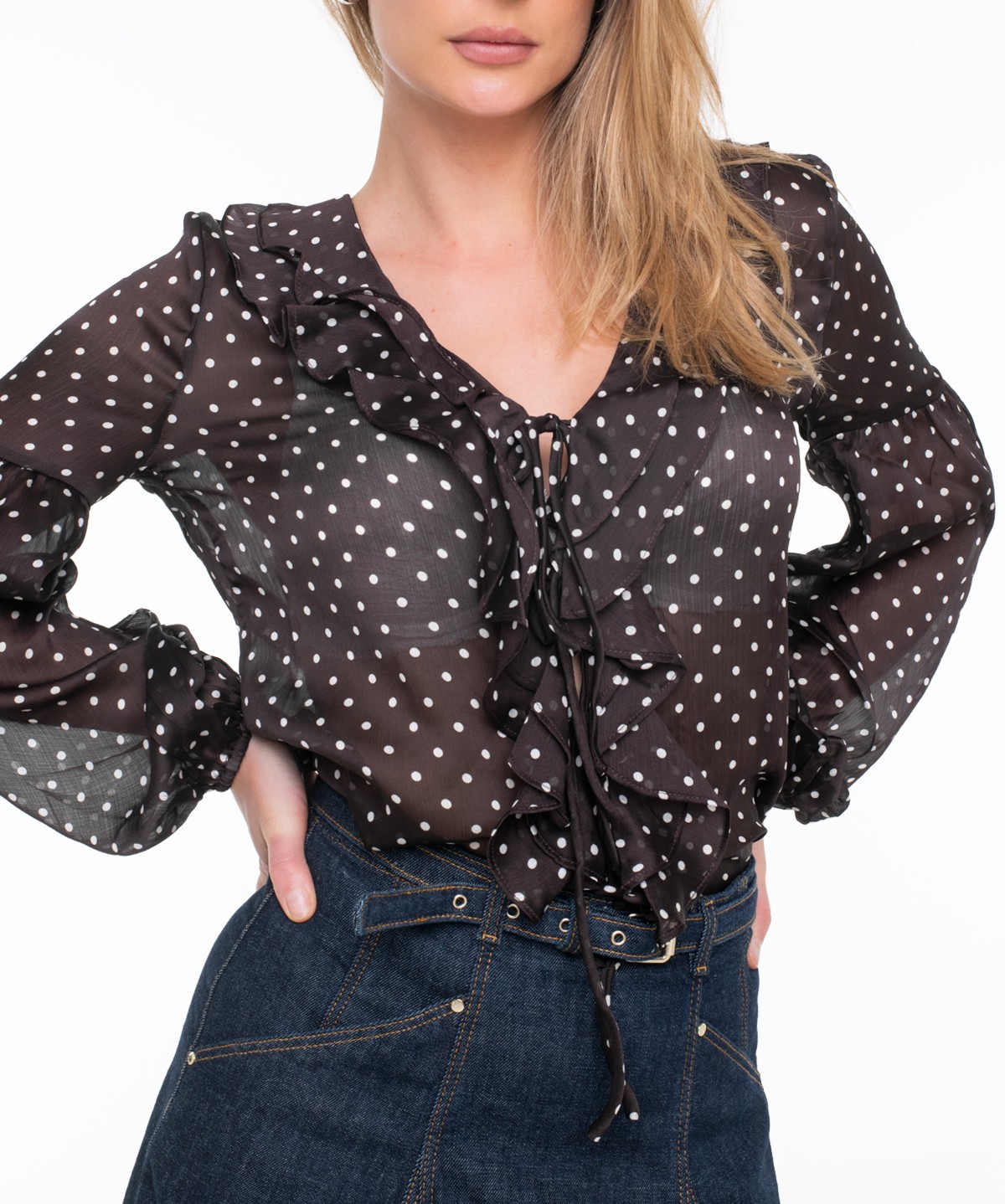 GUESS - Emy Ruffled Top