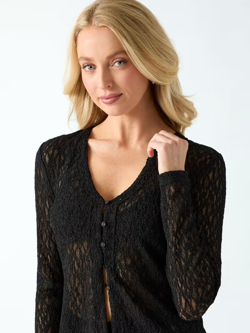 GUESS - Matilde Lace Cardi Top