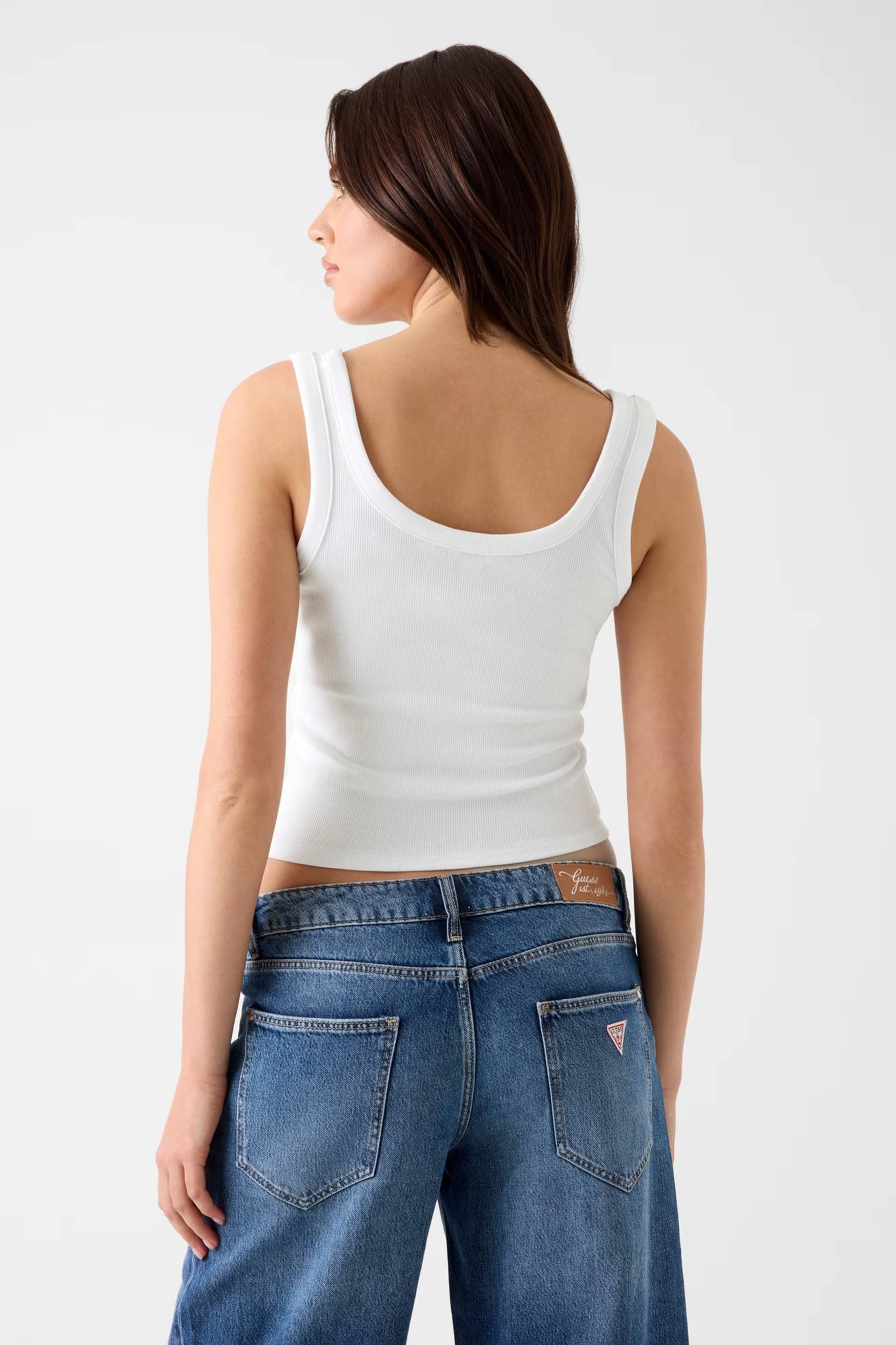 GUESS - Triangle Patch Rib Tank
