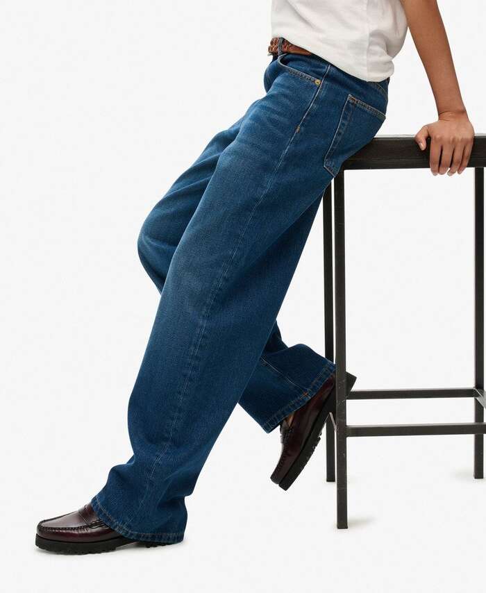 SUPERDRY - Mid Rise Wide Leg Jean