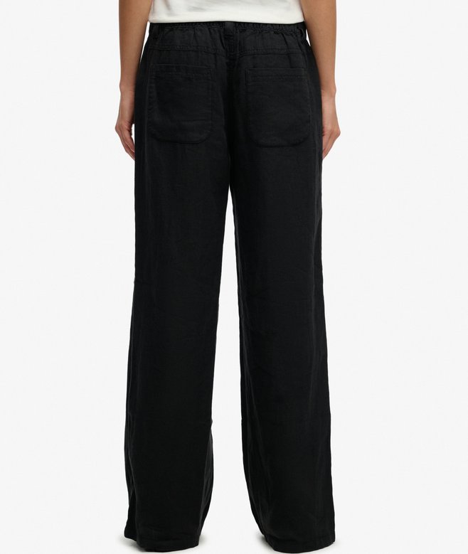 SUPERDRY - D2 Stud Linen Low Rise Pant