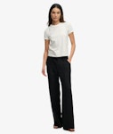 D2 Stud Linen Low Rise Pant