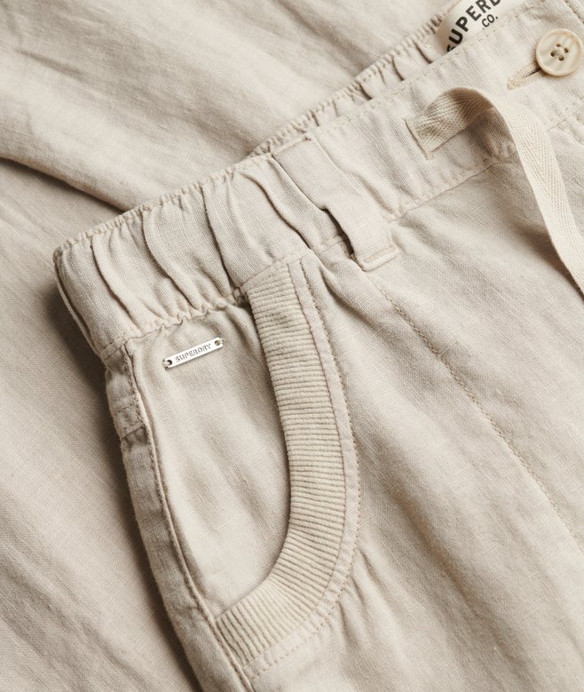 SUPERDRY - D2 Stud Linen Low Rise Pant