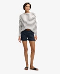 D2 Mid Rise Linen Short