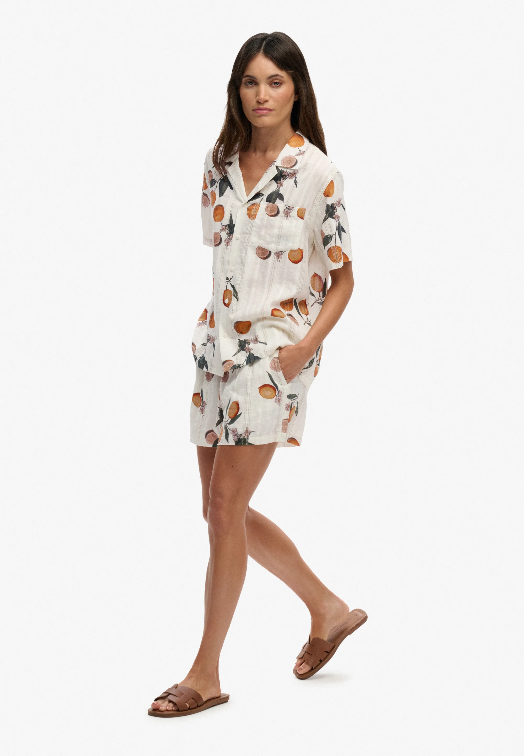 SUPERDRY - Cotton Printed Beach Short