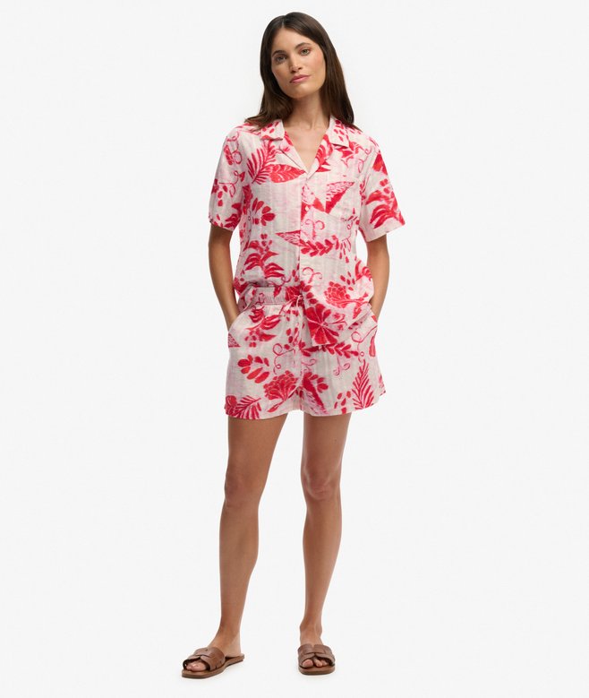 SUPERDRY - Cotton Printed Beach Short